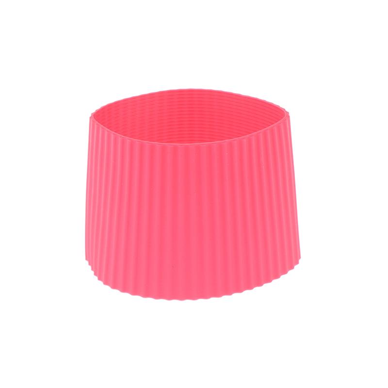 

Силиконовый термостойкий противоскользящий чехол для кофейной чашки Универсальный конический чехол для чашки с резьбой Чехол для кружки Керамический чехол для стеклянной чашки розы красного