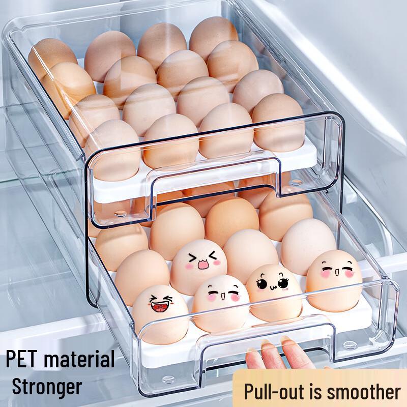 Japanese Double-Layer Refrigerator Egg Storage Box