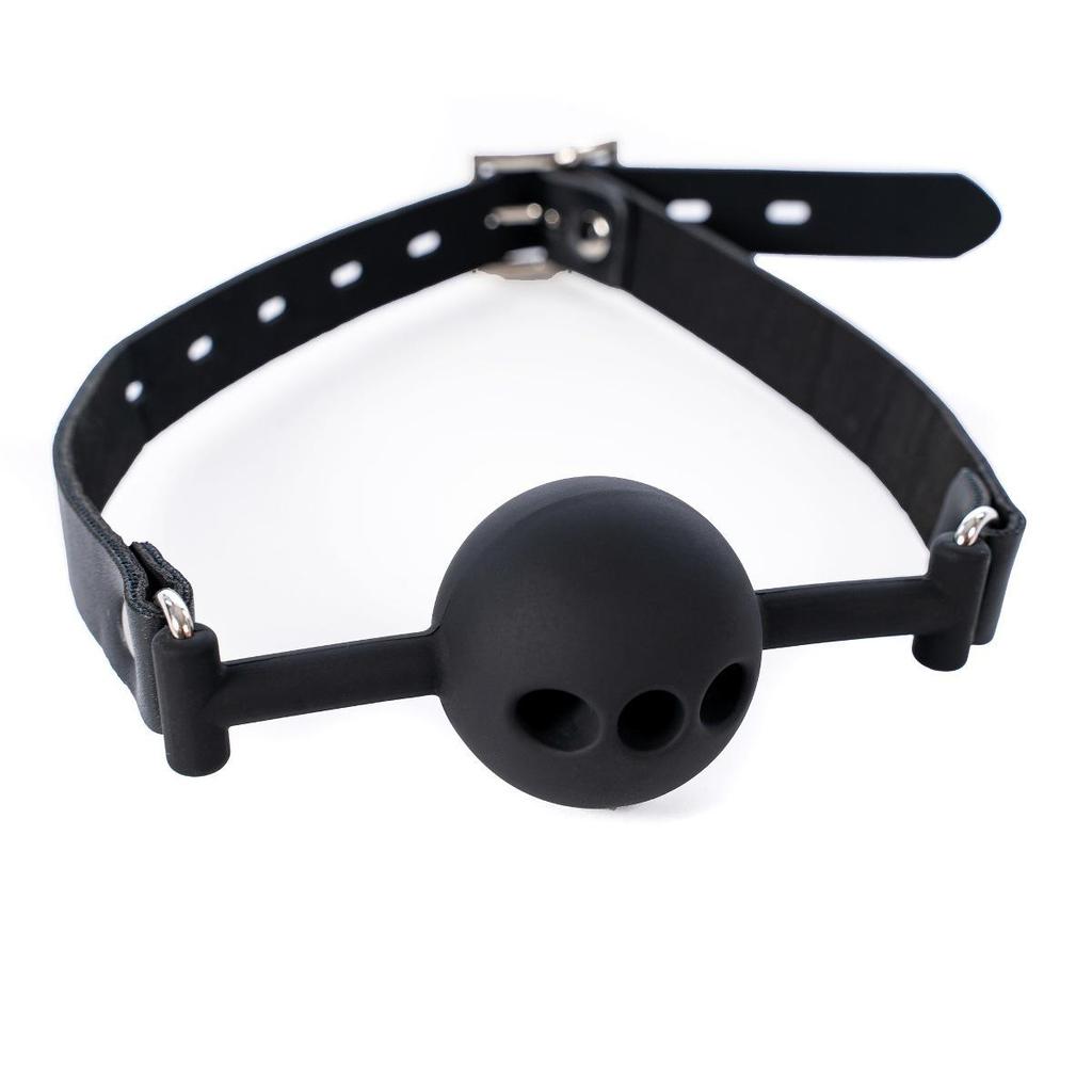 Elastischer Offener Mundknebel und Sexmaske - Helles Licht Weibliches und Männliches Spielzeug