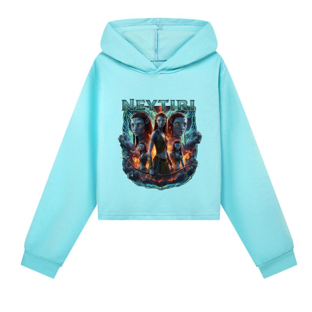 5417 Kids Girls Printed Cotton Colorful Long Sleeves Hoodies