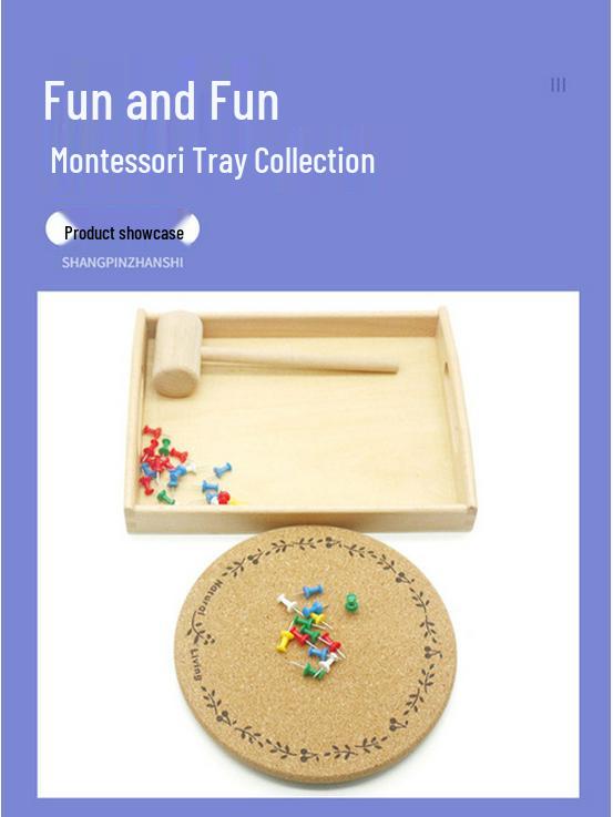 Montessori Dziecięce Instrumenty Muzyczne - Drewniane Dzwonki do Edukacji Wczesnoszkolnej