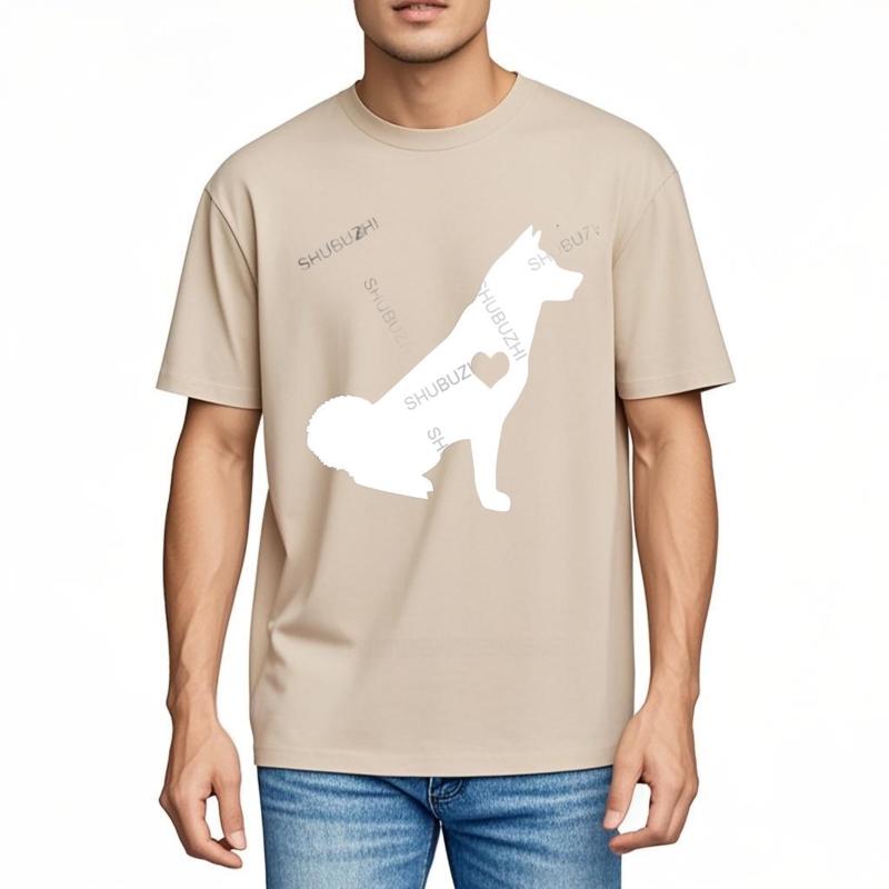 Men oneck Summer Tshirt Fashion Brand Printing tshirt Dog Fashion Akita Mens New Fashion Vintage teeshirt Man Tee Oversized