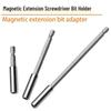 1/4" Magnetic Electric Screwdriver Bit Adapter - 6.35mm Quick Connect Extension Rod for Drill.