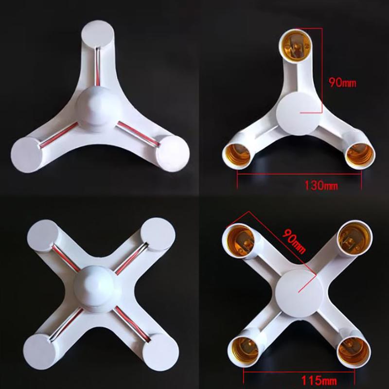 E27 Zu E27 LED Glühbirne Lampenfassung 2 1N 1/3 In 1/4 In 1/ 5 In 1 E27 Sockel Verteiler LED Lampenfassung Glühbirnenadapter Halter