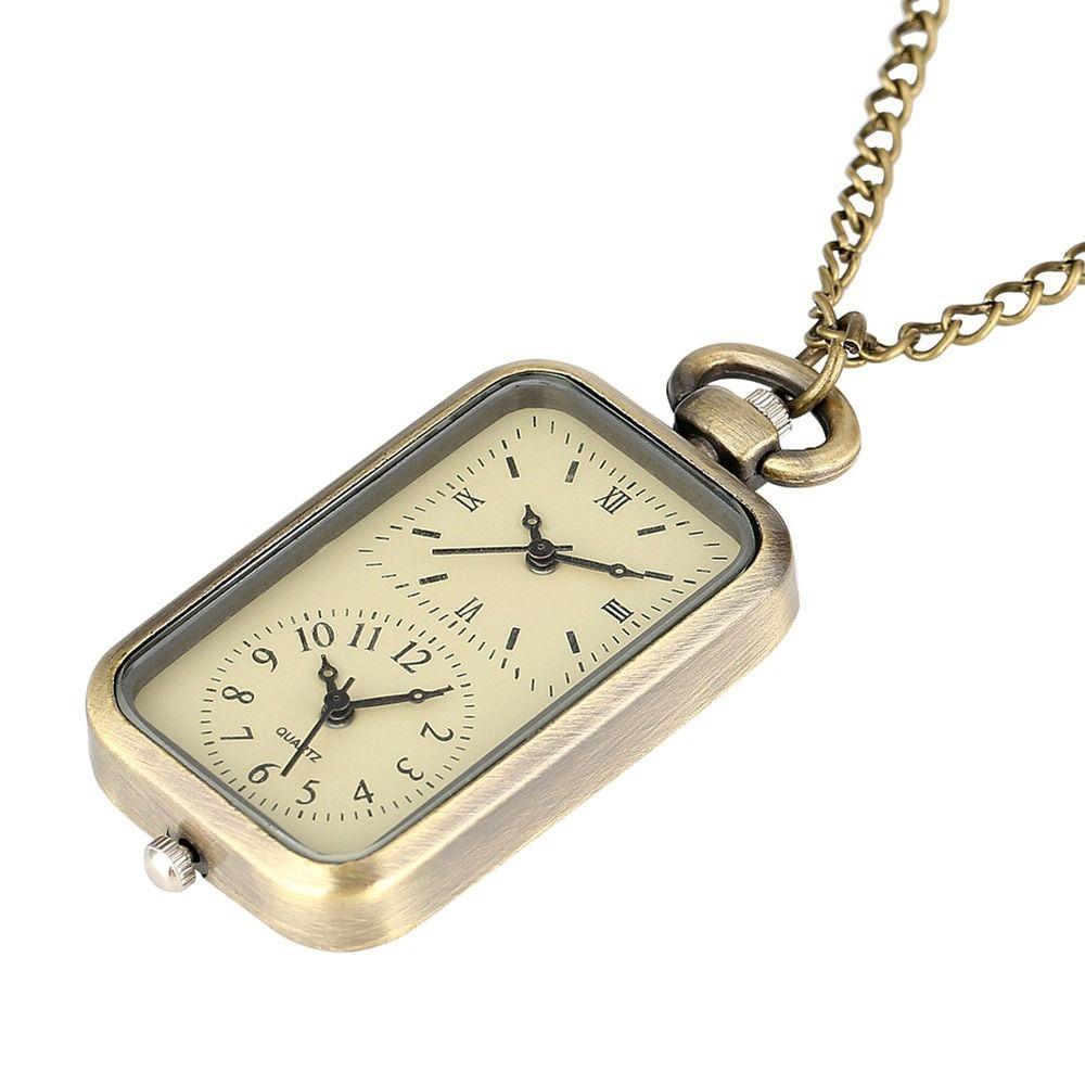 Glass Pendant Chain Watch Vintage Pocket Watch Personalization Pocket Watch Necklace  Watch