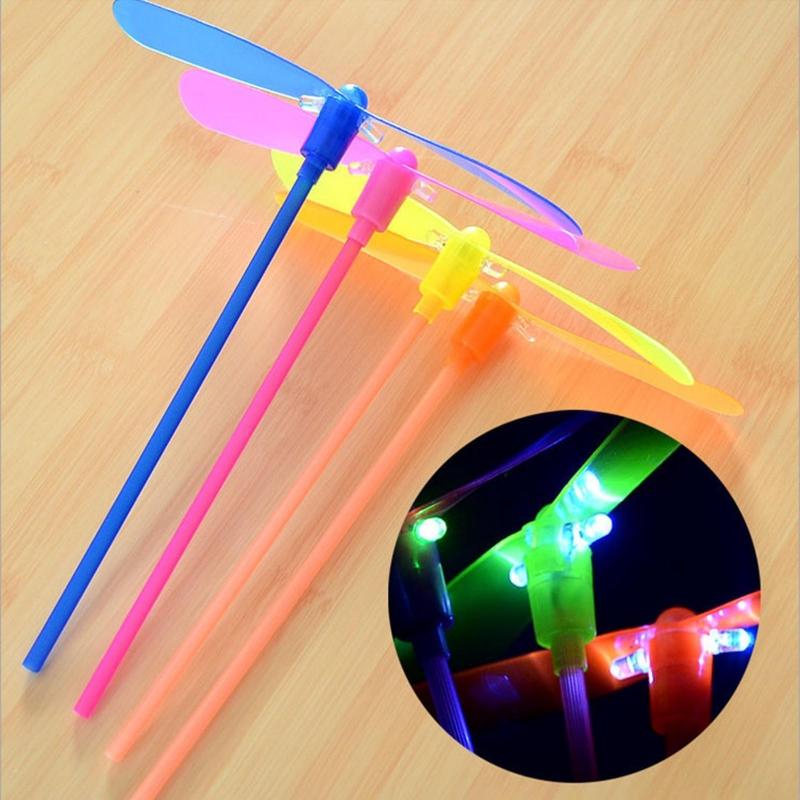 Plastic Dragonfly Toys Aero Props Plastic Propeller Aerodragonfly Toy Glowing Dragonfly Toys Copter Led for Sky Glider
