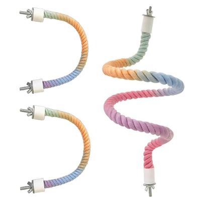 3PCS Bird Rope Perches for Cages, for Swings, Ladders & Playtime