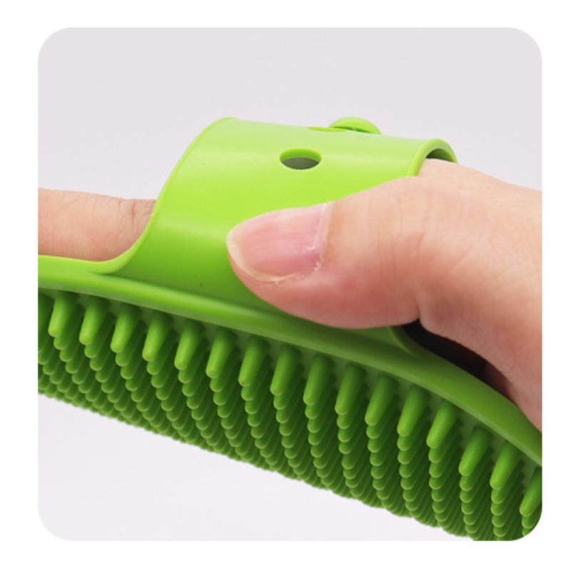 New Pet Cat And Dog Bath Brush Silicone Pet Massage Brush Short Hair Cat Bath Brush Bath Gloves Cleaning Supplies Massage Brush