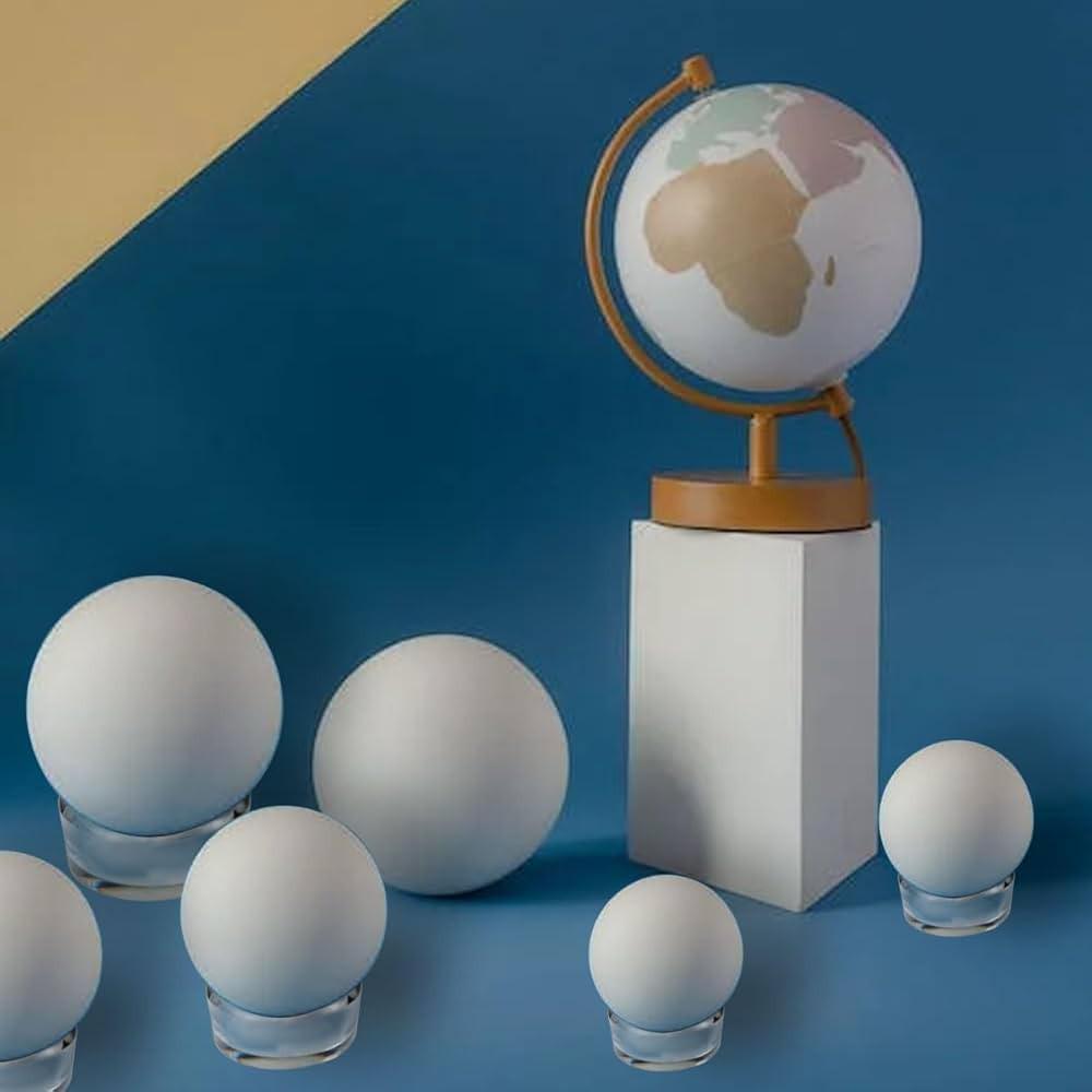 Spherical Transparent Display Stand for Eggs and Jewelry