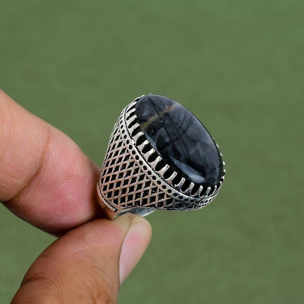Picasso Jasper Ring 925 Sterling Silver Ring Antique Jewelry Genuine Gemstone Ring Handmade Jewelry Anniversary Gifts Available In Ring Size