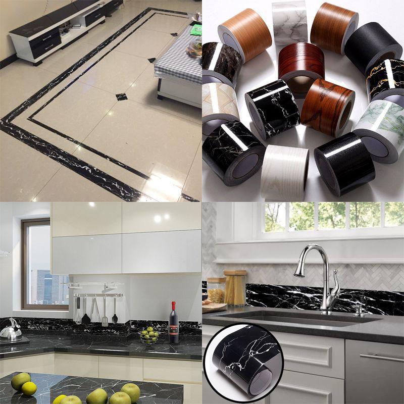 Versatile 5m Self-adhesive Waterproof Pvc Wall Skirting Border For Any Room