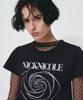 Nigaennikol Rose Signature Crop Top_Black Silver