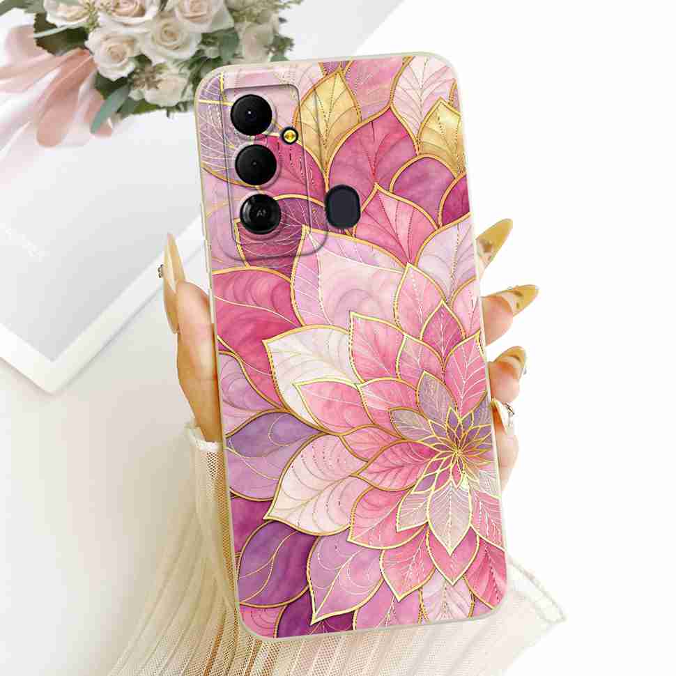 For Tecno Pop 6 Go BE6j Case Simple Style Silicone Shockproof Back Cover Coque For Tecno Pop6 Go POP 6 GO Phone Bumper Shell