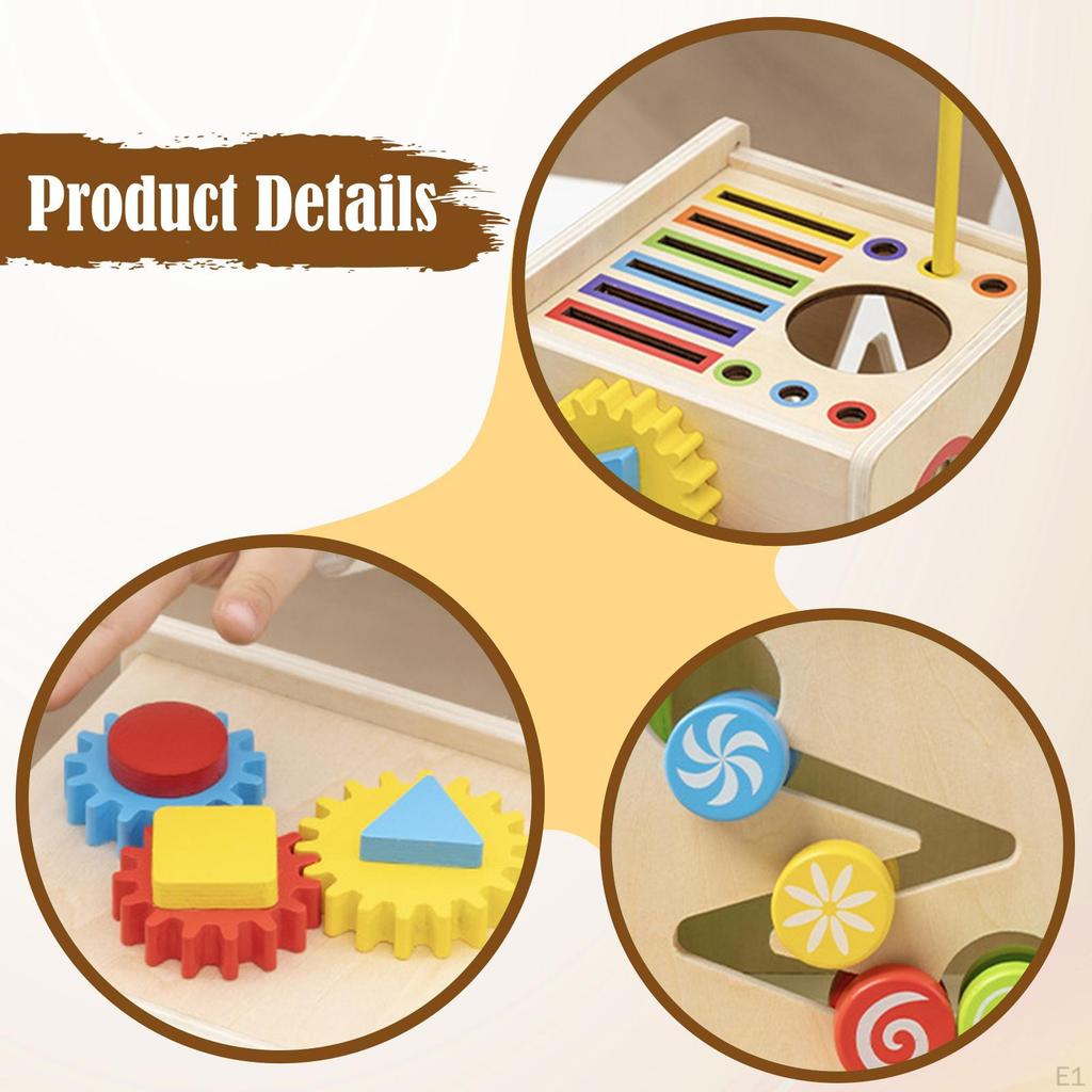 Color Shape Sorter Toy Sorting Matching Box Sensory Object Recognition Gifts Fine Motor