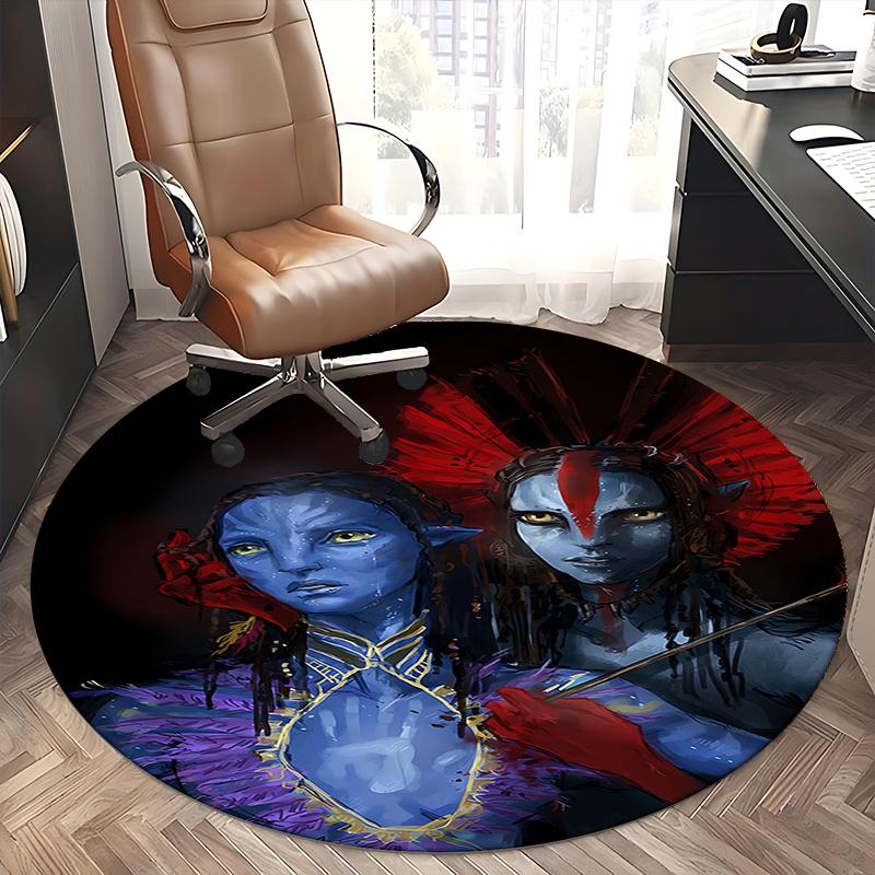 Avatar-Inspired Chair Mat - Round Carpet for Home Decor, Office Use, and Gifts0199b