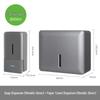 TLXT Wall-Mounted Manual Spray Soap & Paper Towel Dispenser Set