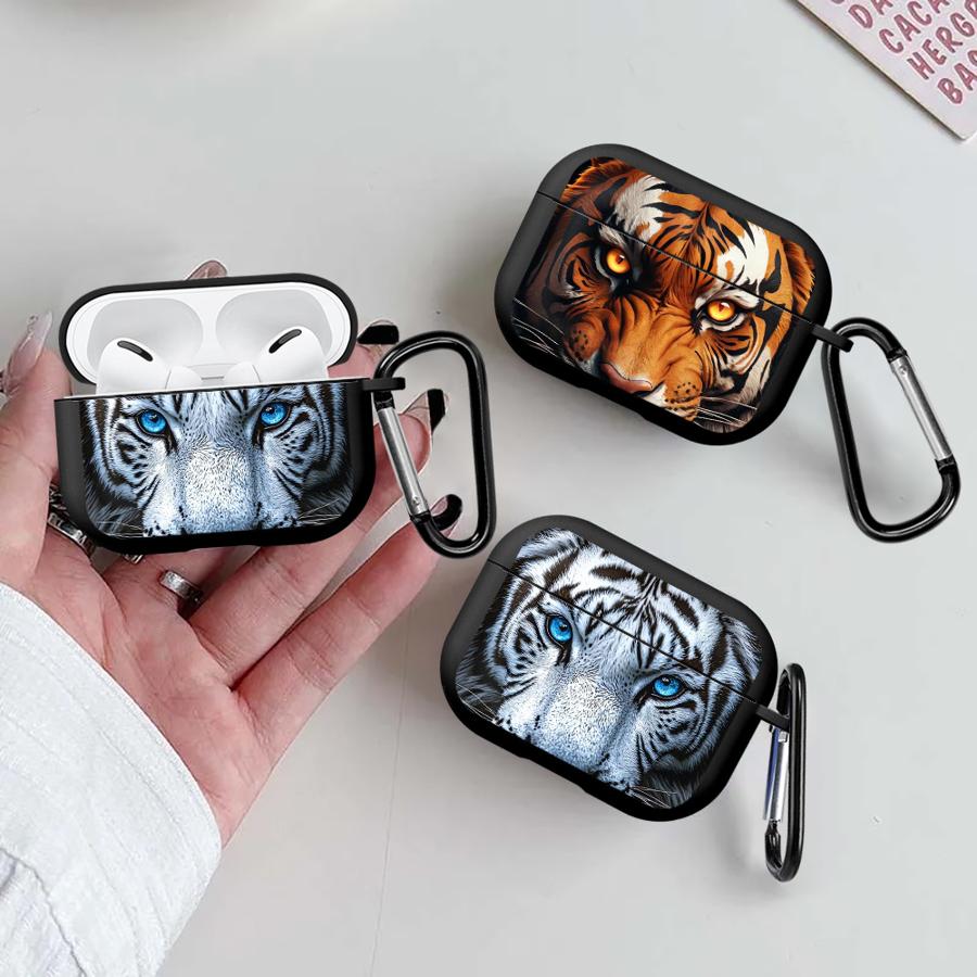Tiger Animals Case For Airpods 3 4 Pro Pro3 2 Pro2 1 Earphone Cases Cover