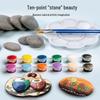 Hand-Painted Pebble Set for Kids - DIY Art & Craft Kit
