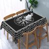 Viking Celts Black White Rectangle Waterproof Tablecloth Party Decor Reusable Kitchen Dining Tablecloth Viking Celts Decorations