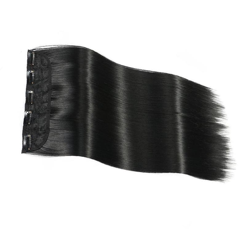 

LISI волосы женские натуральные длинные прямые волосы наращивание парик 5 зажимов в волосах синтетический парик высокотемпературное волокно золотисто-коричневый черный