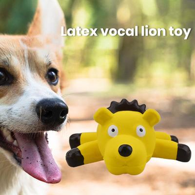 Sound Toys Sollievo dalla Noia Pulizia dei Denti Resistente al Morso Simpatico Design Leone Cartone Animato Interattivo per Cani