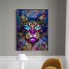 Canvas painting, wall painting, abstract watercolor posters with cats, cute animals, oil painting with a print for the modern house,
