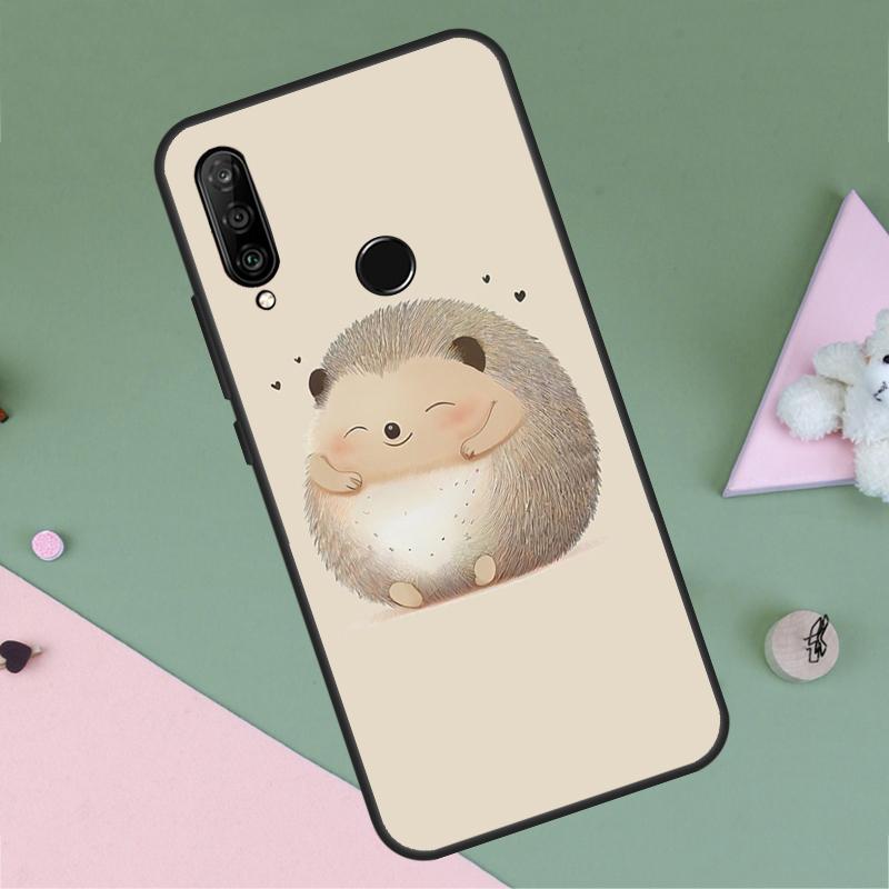 Animal Hedgehog For Huawei P40 P20 P30 Lite P60 Pro Nova 10 9 SE 5T 12i 12s 11i Y91 Y90 Y60 Y70 Y72 Y61 Case