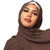 Diamond Chiffon Hijabs Scarves Women Muslim Shawls Rhinestone Headscarf Wraps Turban Islamic Clothing Solid Bandana Bufandas