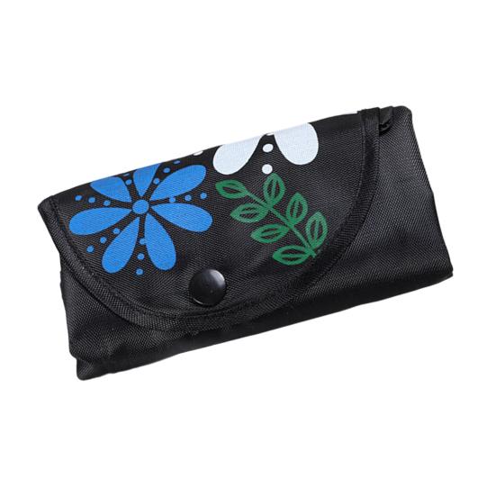 Grocery Bag Reusable Large Capacity Shopping Bag Machine Washable Multi-purpose Flower Print чёрный 513₽