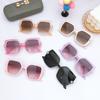 2025 New Square Frame Children's Glitter Cute Sun UV Protection Korean Style Baby Sunglasses Boys And Girls Glasses