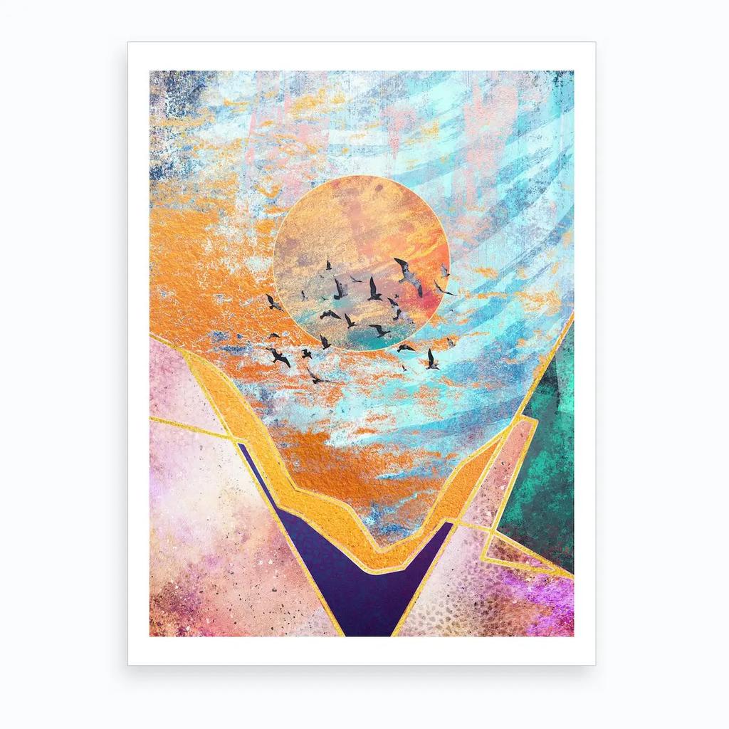 Kolorowe Abstrakcyjne Geometria Płótno Sztuka Malarstwo Macron Nowoczesny Nordycki Plakaty Wydruki Obraz na Ścianę do Salonu Wystrój Domu