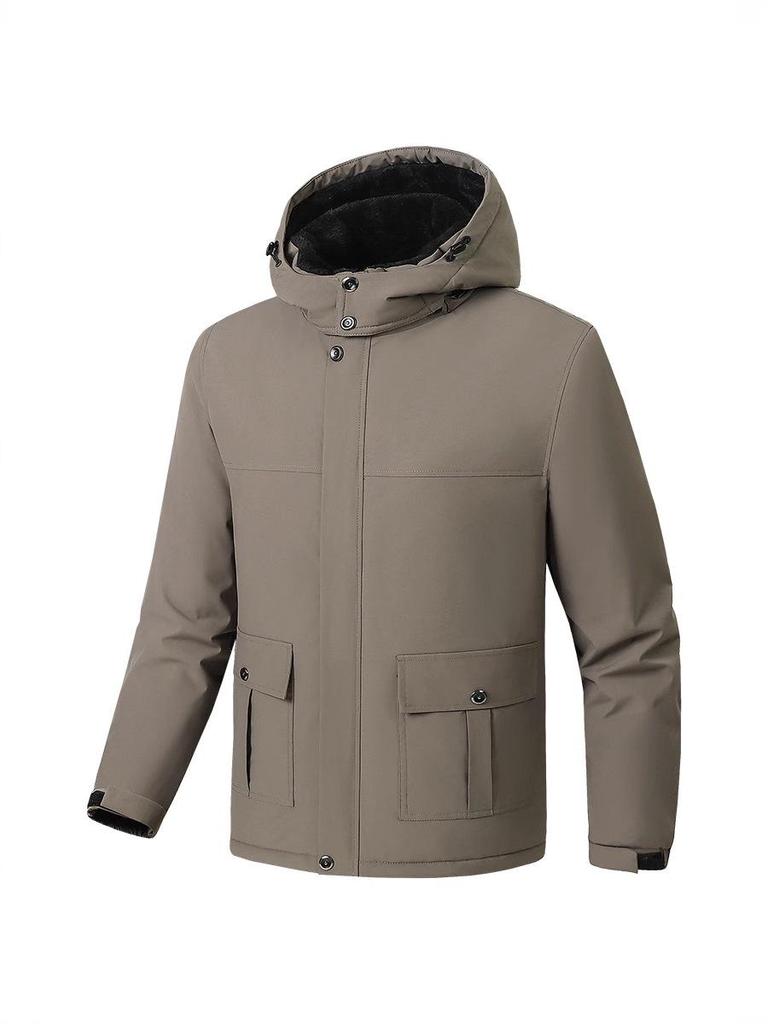 Varm bomullskappa för män i stora storlekar - Tjock, Rymlig, Utomhusjacka (10XL)