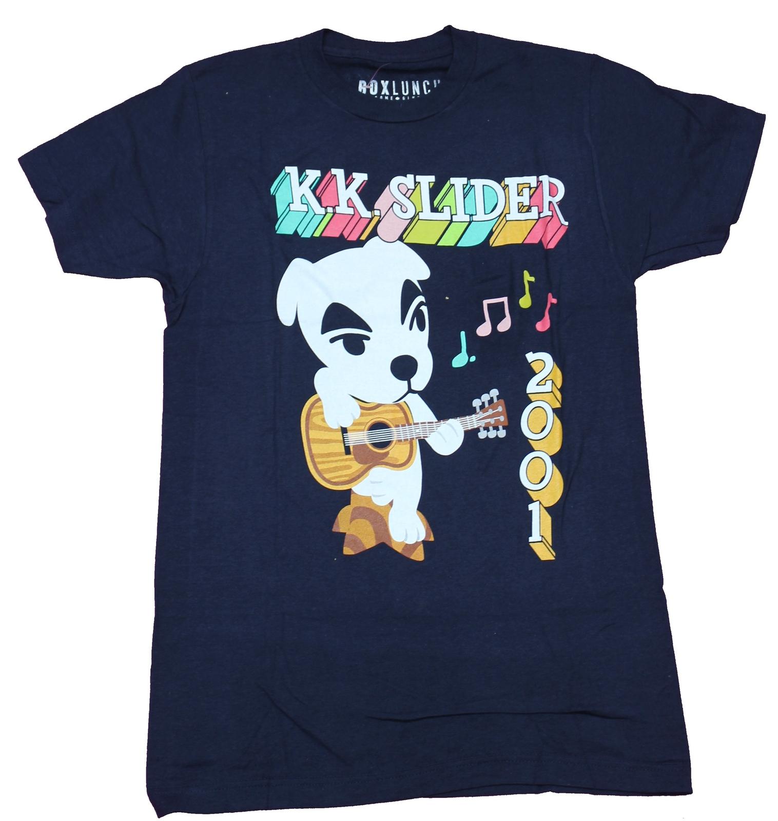 Animal Crossing Adult New T-shirt K. K. Slider 2001 Full Color Tour Dates XXXXL