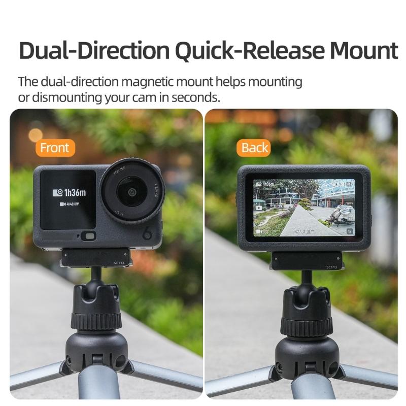 Magnetic Quick Release Mount Suction Cup Stand For Action 6 Camera Holder With 360Degree Ball Head Strong Suction Power