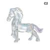 2026 Zodiac Horse Statue Feng Shui Collection Crystal Light Luxury Horse Sun Catcher Ornament Home Desktop Decoration