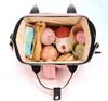 Embroidery Name Large Capacity Mommy Bag Portable Outdoor Travel Multi Compartment Mother and Child Multi Functional Backpack