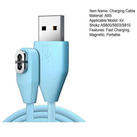 Cable de Carga Magnético de Carga Rápida para Auriculares Compatibles con Bluetooth, Línea de 1M, Carga de Auriculares de Conducción Ósea