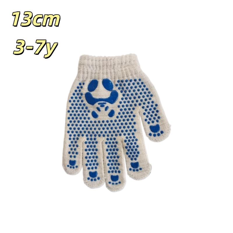 1Pair Mittens Children Gloves Non-Slip Breathable Children Work Gloves Animal Pattern Hand Protectors Gardening Gloves