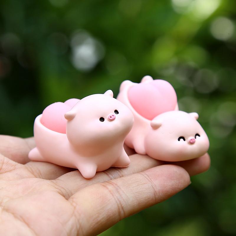Soft Butt Pig Plush Toy Resin Collectible For Stress Relief And Kids