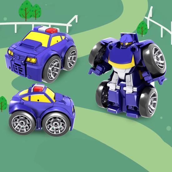 Mini Deformation Car Robot Transformable Inertia Truck Model Interactive Kid Toy