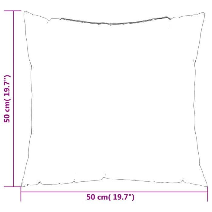VidaXL Sofa Cushions Set of 4 Grey 50x50 Cm Fabric 360382