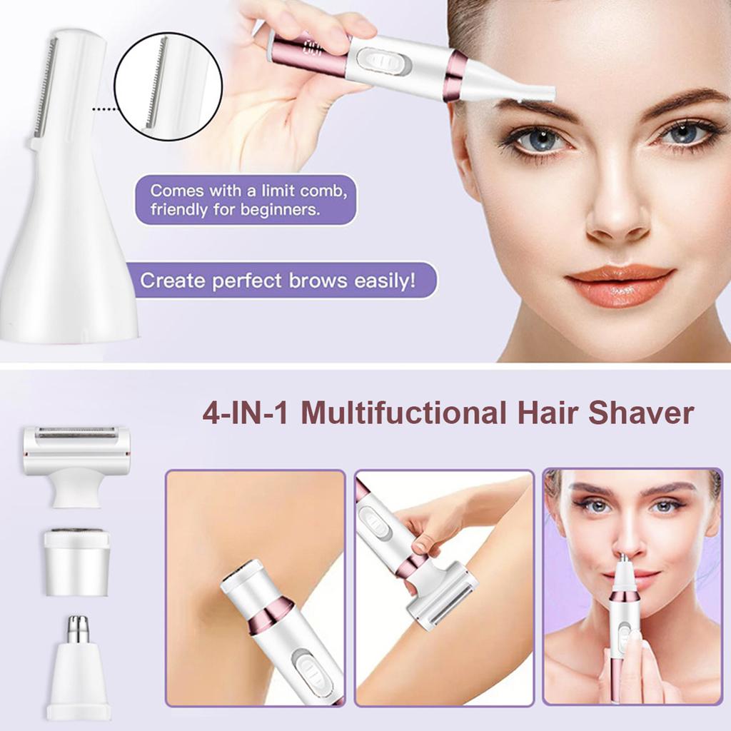 Xiaomi Women Body Hair Trimmer Electric Lady Shaver Underarm Leg Hair Razors Bikini Line Hair Epilator Groomer 4-IN-1 Body Hair Remover