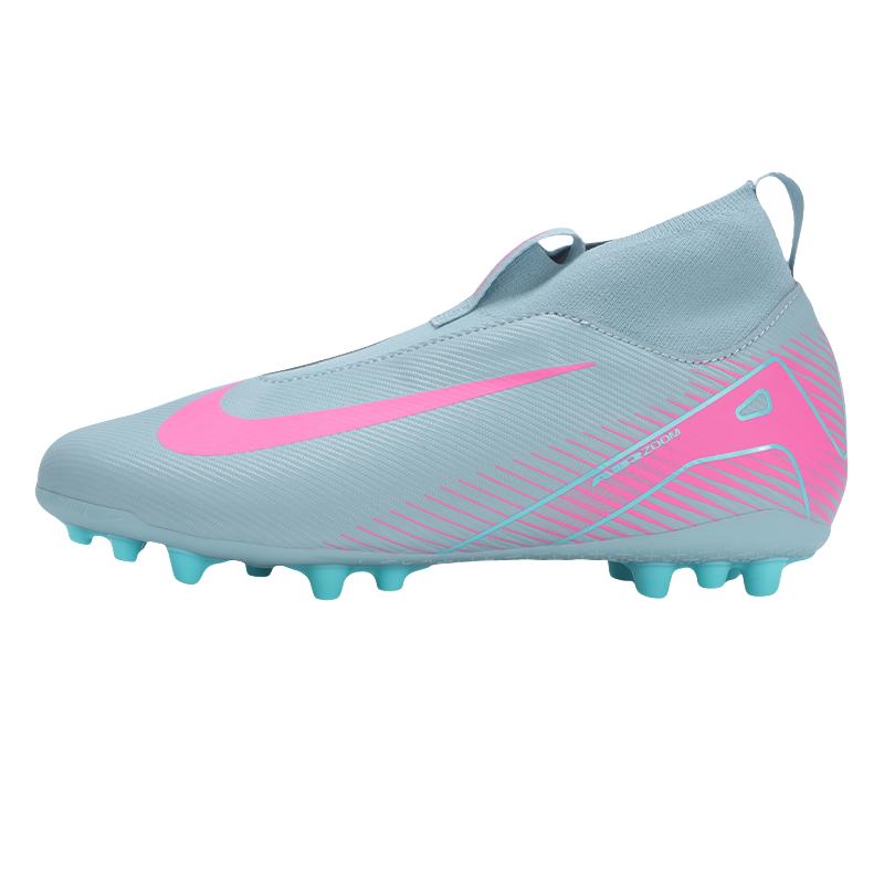 Nike Superfly 10 Academy Assassin 16 Comfortable Fashion Non-Slip Durable Mid-Top Kids Football Shoes Kids Football Shoes Blue Pink FQ8308-301