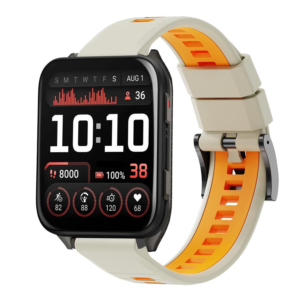 Športový dvojfarebný silikónový 24mm remienok pre Garmin Venu X1 Náramok pre Garmin Venu X1 TicWatch Pro 5 Enduro Remienok na hodinky