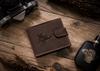 Men's Leather Wallet N992L-CHM-DOG-1-BL BROWN