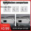 Car Sticker For Mercedes Benz Car Logo Stickers Metal Emblem Accessories For Mercedes Benz AMG W206 W204 W205 W212 W213 W221 W22