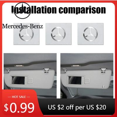 Car Sticker For Mercedes Benz Car Logo Stickers Metal Emblem Accessories For Mercedes Benz AMG W206 W204 W205 W212 W213 W221 W22