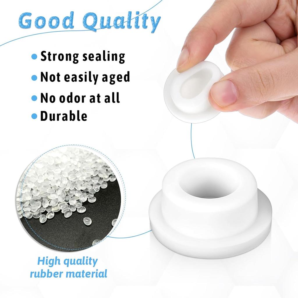 6 Pcs Rubber Sink Overflow Plug Caps Covers, Sinks Overflow Drain Cover Bathroom Kitchen Sink Hole Cover Reusable Round Spillover Caps Drain Insert