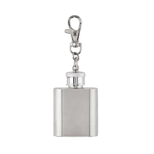 MidOcean Hippy Hip Flask Stainless Steel Keyring