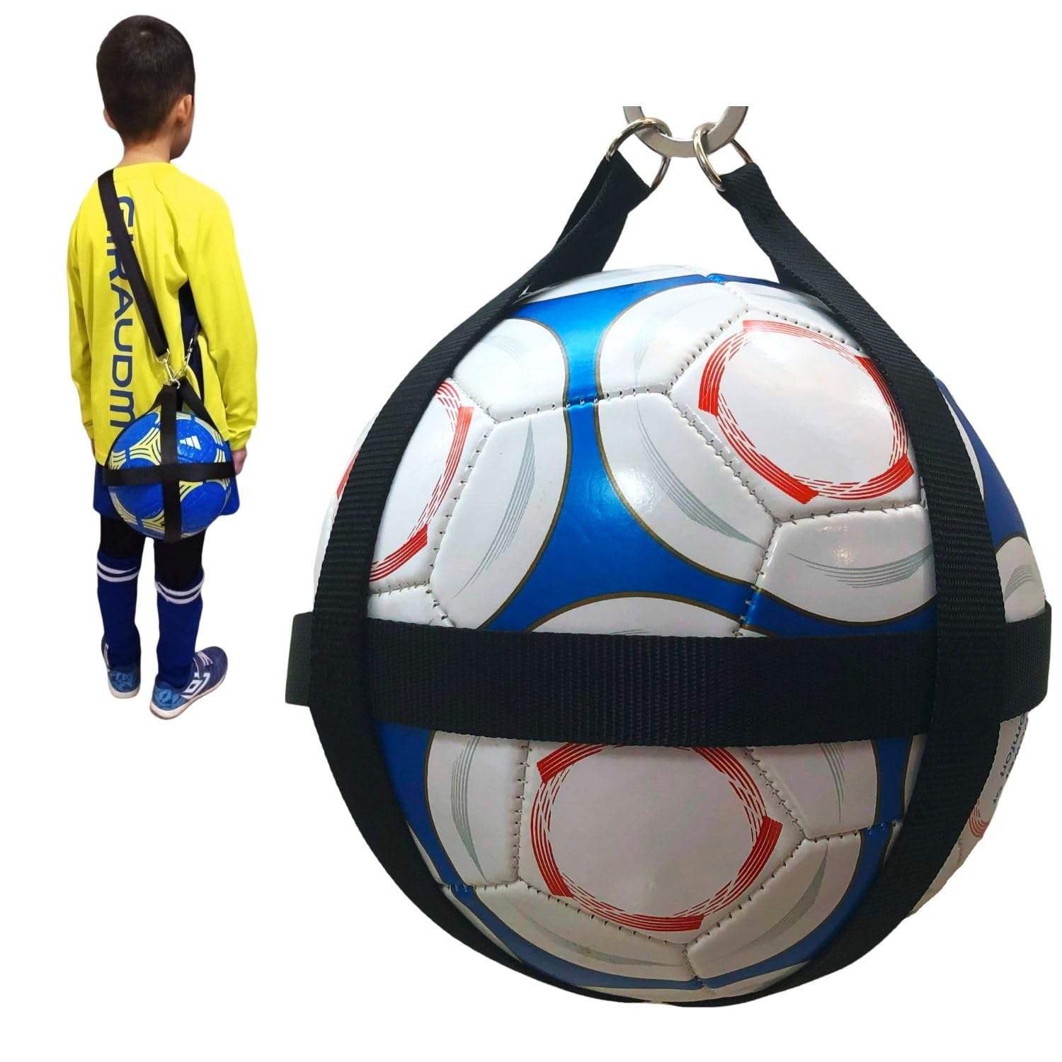 

Okima футбольный мяч сетка держатель для хранения сумки рюкзак 4 для учеников начальной школы ремни [Easy Kids] Нет. (Плечо включено), черный) чёрный